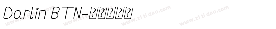 Darlin BTN字体转换